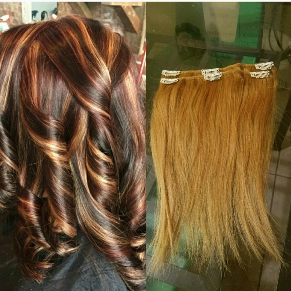 2 pcs Great for Highlights 14 inch 🍯 Honey Brown Blonde
